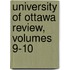 University Of Ottawa Review, Volumes 9-10