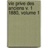 Vie Prive Des Anciens V. 1 1880, Volume 1