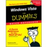 Windows Vista for Dummies Quick Reference door Greg Harvey