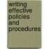 Writing Effective Policies and Procedures