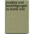 Zusätze Und Berichtigungen Zu Kunst Und
