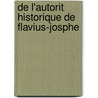 de L'Autorit Historique de Flavius-Josphe door Philarète Chasles