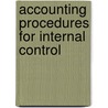 Accounting Procedures For Internal Control door John McPeek