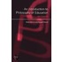 An Introduction To Philosophy Of Education