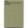 Biblia Bilingue-pr-nvi/niv-tamano Personal by Unknown