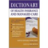 Dictionary Of Health Economics And Finance door Onbekend