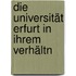 Die Universität Erfurt In Ihrem Verhältn