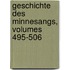 Geschichte Des Minnesangs, Volumes 495-506