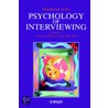 Handbook Of The Psychology Of Interviewing door Ray Bull