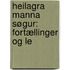 Heilagra Manna Søgur: Fortællinger Og Le