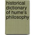 Historical Dictionary Of Hume's Philosophy