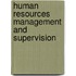 Human Resources Management And Supervision