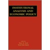 Institutional Analysis and Economic Policy by Tiffany Dale Peterson