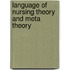 Language of Nursing Theory and Meta Theory