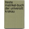 Lteste Matrikel-Buch Der Universitt Krakau by Universitt Mnchen