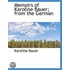 Memoirs Of Karoline Bauer; From The German