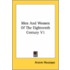 Men and Women of the Eighteenth Century V1