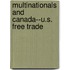 Multinationals and Canada--U.S. Free Trade