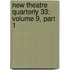 New Theatre Quarterly 33: Volume 9, Part 1