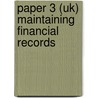 Paper 3 (Uk) Maintaining Financial Records door Onbekend