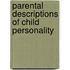 Parental Descriptions of Child Personality