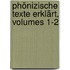 Phönizische Texte Erklärt, Volumes 1-2
