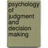Psychology Of Judgment And Decision Making