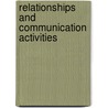 Relationships and Communication Activities by Patricia Rizzo Toner