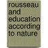 Rousseau and Education According to Nature