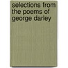 Selections from the Poems of George Darley door Richard Alexander Streatfeild