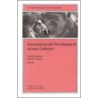 Socioemotional Development Across Cultures by Kurt W. Fischer