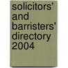 Solicitors' And Barristers' Directory 2004 door Jackie Hobbs
