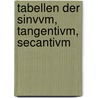 Tabellen Der Sinvvm, Tangentivm, Secantivm door Adriaan Vlacq