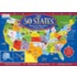 The 50 States Book and Magnetic Puzzle Map