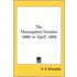 The Theosophist October 1888 To April 1889
