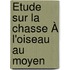 Étude Sur La Chasse À L'Oiseau Au Moyen