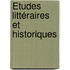 Études Littéraires Et Historiques
