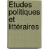 Études Politiques Et Littéraires