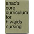 Anac's Core Curriculum For Hiv/aids Nursing