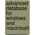 Advanced Database For Windows And Macintosh