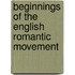 Beginnings of the English Romantic Movement