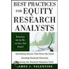 Best Practices For Equity Research Analysts door Valentine James
