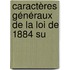 Caractères Généraux De La Loi De 1884 Su