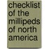Checklist Of The Millipeds Of North America