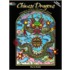 Chinese Dragons Stained Glass Coloring Book