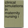 Clinical Simulations In Maternity Nursing I door Onbekend