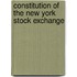 Constitution of the New York Stock Exchange