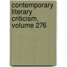 Contemporary Literary Criticism, Volume 276 door Onbekend