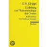 Einleitung Zur 'Phanomenologie Des Geistes' door Georg Wilhelm Friedrich Hegel