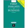 First Insights Into Business Teacher's Book door Sue Robbins